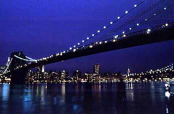 The Brooklyn Bridge by Night