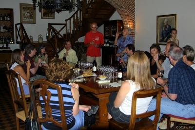 Gathered around for the tasting
