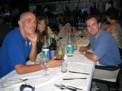 Claudio, Melanie and Massimo