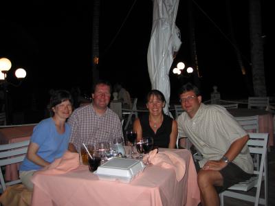 Us at Elbow Beach.