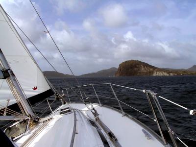 Entering Tyrell Bay - Carriacou