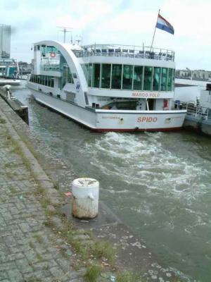 Spido vessel to start its 1.25 hour trip through Rotetrdam harbour