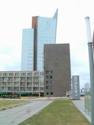Student housing in front. In the back is KPN office building