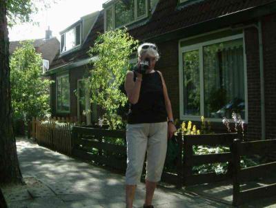 Martha be4 her home in Koog aan de Zaan, while making a movie