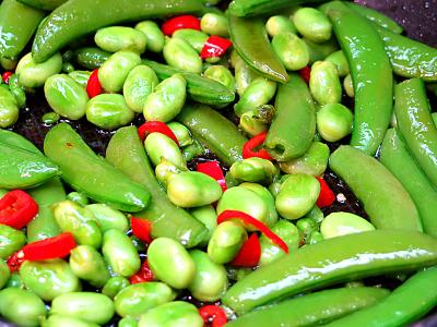 beans, peas and chilli