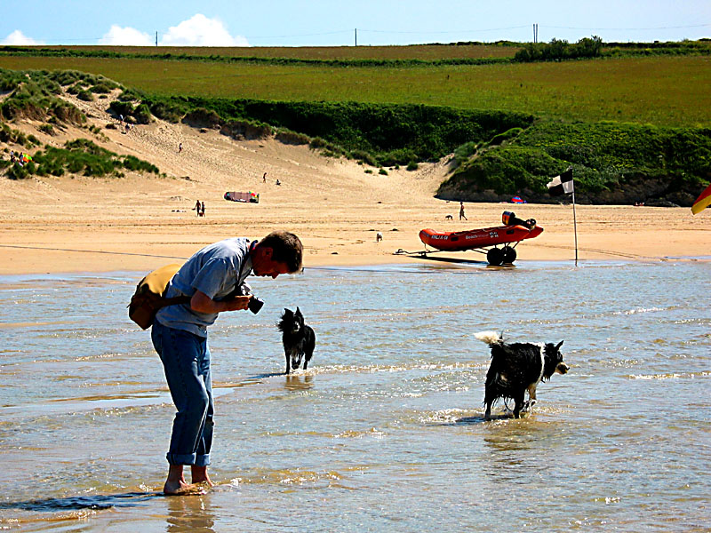 the gang at Crantock