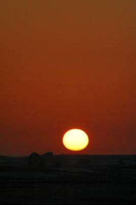 Sunset at the White Desert