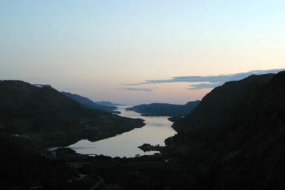 Fjord at Dusk - road to Aure