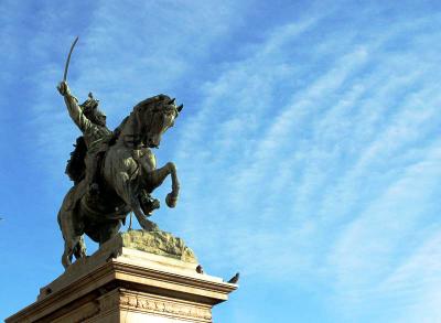 Statue along Grand Canal, Venice