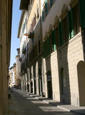 Sidestreet off the Ponte Vecchio, Florence