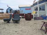 terras op het strand