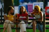 trio of women, urban