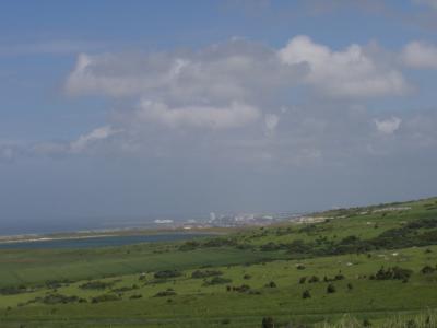 Port of Calais in the distance