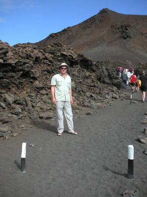 The path up the volcano