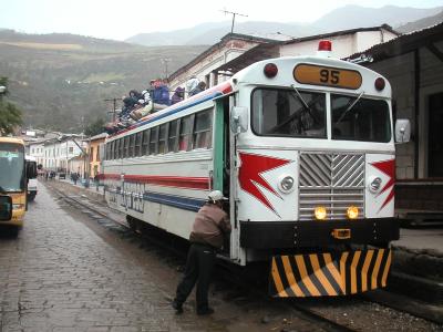 Our train from Alausi to Sibambe