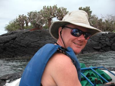 On the panga after snorkelling