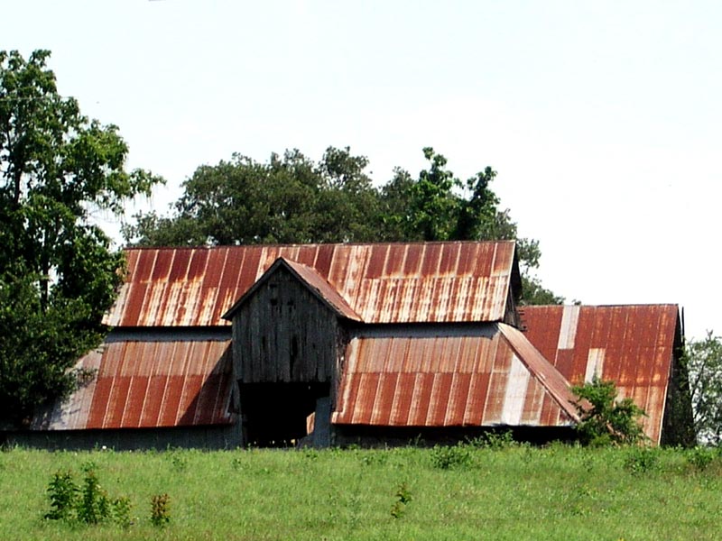 Big rusty roof