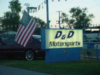 American flag at D & D Motorsports in Scottsdale Arizona