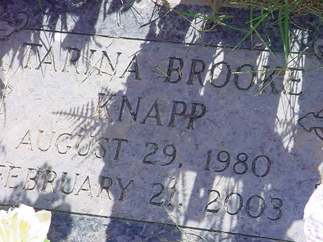 Tarina Brooke Knapp on July 2nd 2003