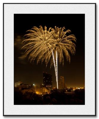 Beach Palm Fireworks