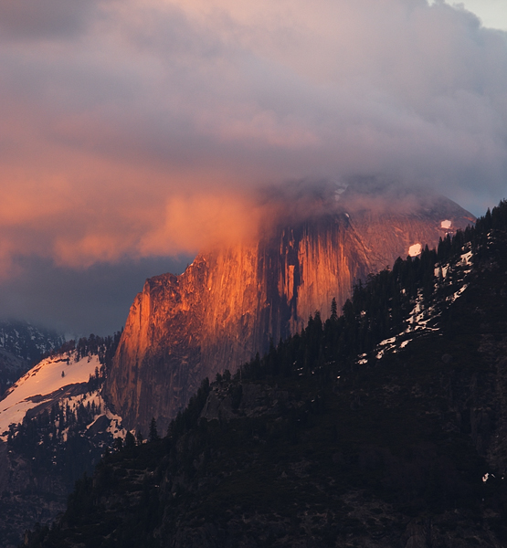 Half Dome at Sunset