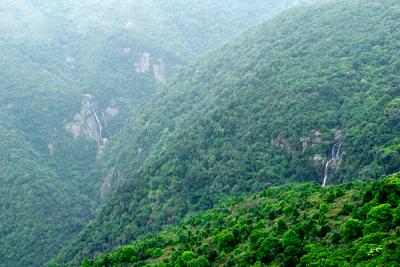 The waterfalls at Wong Lung Hang