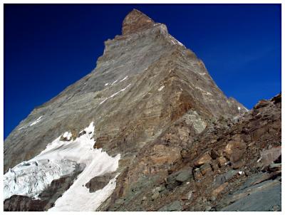 Matterhorn from Hornli Hut Early in the Morning