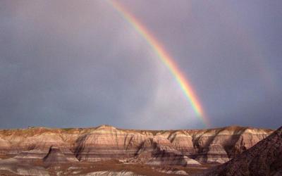 Rainbow over the Petrified Forest