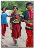 Silver Palaung Girls - walking home from school