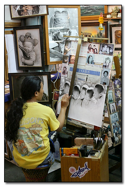 Artist - Chiang Mai Night Bazaar