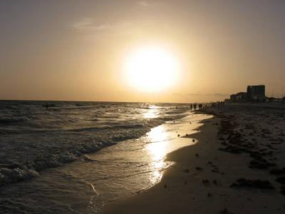 sunset at Panama City Beach, Florida July 2003