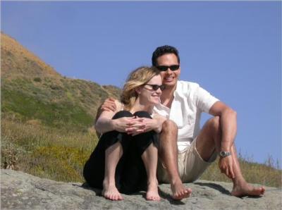 The famous couple on top of The Rock