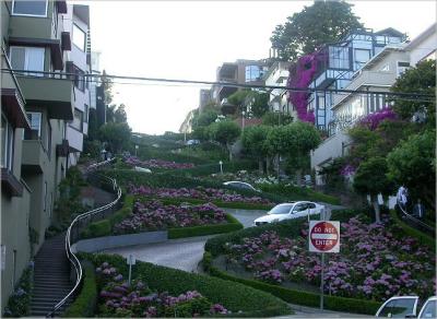 Winding down Lombard St.