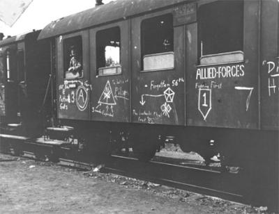 Railcar for Travel across Europe by US Forces Heading HOME