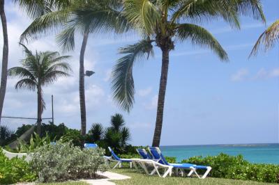View of the beach from the PIBC pool