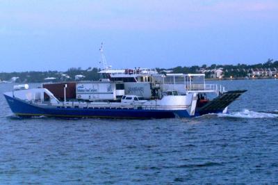 Island Food Service departing to distribute groceries to stores and restaurants in some of the 700 plus islands in the Bahamas.