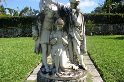 A statue at the Gardens at the Cloisters