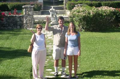 Cathy, Josh & Elizabeth at the Gardens at the Cloisters