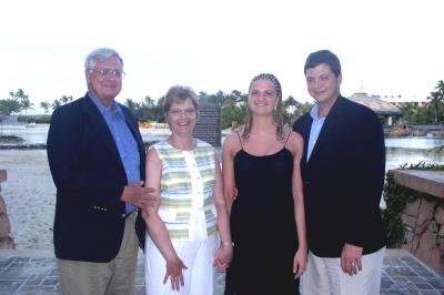 Randy, Cathy, Elizabeth & Josh - Picture taken by Joshua Yentis, the Atlantis photographer as a courtesy