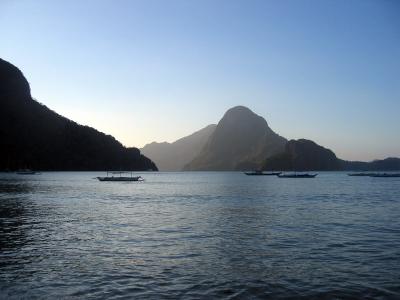 Late night view from El Nido Town