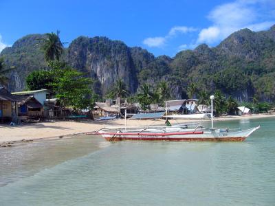 El Nido town beach front