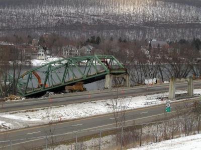 First bridge section down over river from rt 434