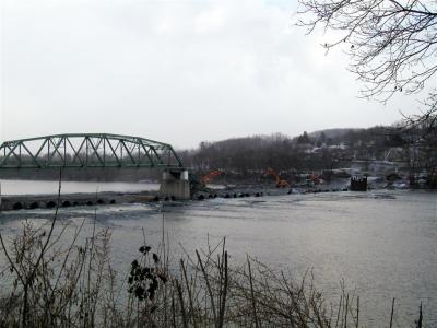 clearing debris of first sections