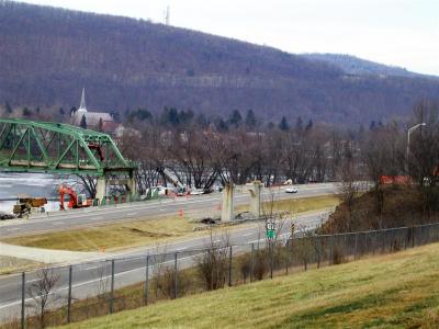 bridge one section gone.