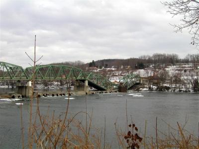First sections over river down from Owego side