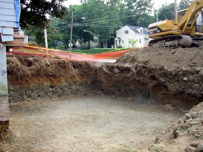 Continuing of excavation