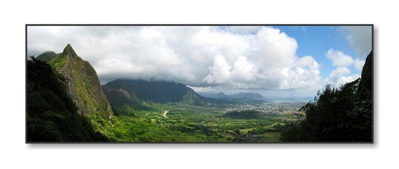 Pali Lookout PanoramaNuuanu Pali, Oahu