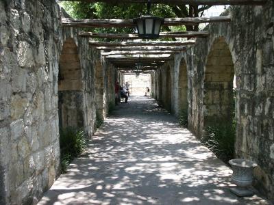 Alamo courtyard