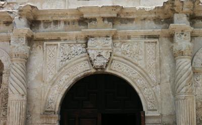 Detail of Alamo facade