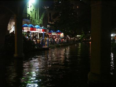 Riverwalk at night